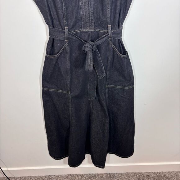 Sundance Poppy Denim Dress in Washed Black NEW Size 12 - Picture 5 of 14